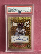 2024 Topps Finest - Prodigies Autographs Jayden Daniels #P-JD 14/50 Gold PSA 9 picture