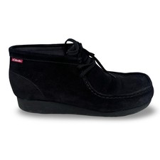 Clarks Wallabee Boot Mens 11 M Black Suede Chukka Moccasin Toe 78731 07/07 picture