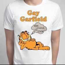 Gay Garfield Mmm Lasagna And Cock Unisex Shirt, Gay Garfield picture