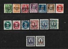 Bavaria Stamps-Scott # 256-270-Set-Used/Mint-LH/H-Overprinted-1920 picture