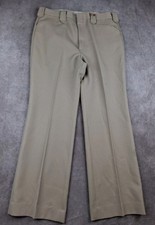 Vintage Western Flare Leg Pants Mens 36x32 Beige Stretch Boot Scovill True USA* picture