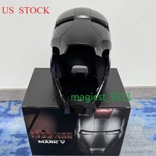 Iron Man Full Black 1:1 MK5 Jarvis Deformable Voice Control Wearable Helmet Mask picture