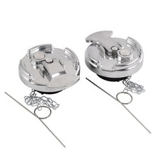 2PCS No Locking Fuel Tank Accessories Fits All Models Peterbilt Fuel Tank Cap picture