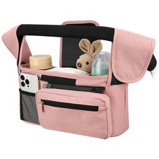 Pink Universal Stroller Organizer Detachable Phone Bag for Baby Essentials picture