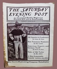 THE SATURDAY EVENING POST MAGAZINE 28 NOVEMBER 1901  VINTAGE LITERATURE & NEWS picture