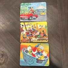 3-large Vintage 1979 Disneyland Unused Postcards Suitable To Frame.  6.5”x 5” picture