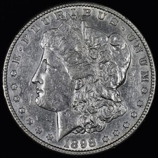 1898-S $1 MORGAN SILVER DOLLAR ✪ AU DETAILS ✪ COIN SCARCE DATE I54 ◢TRUSTED◣ picture