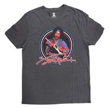 Licensed Men's Soft Graphic Band Short Sleeve Tee (Jimi Hendrix, XXL) picture