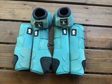 Classic Equine Legacy2 Boots Large  Aqua Front Hinds And Bell Boots picture