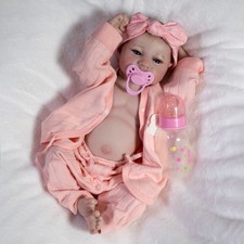 Realistic Reborn Newborn Baby Girl Doll Full Body Vinyl Silicone Babies Toy Gift picture