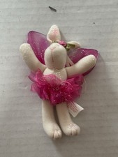 Russ Berrie Judy Lynn  Bunny Rabbit Plush with wings Rare/ Christmas ornament  picture
