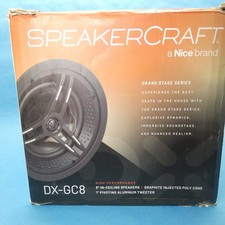 Speakercraft DX-GC8 (Pair) Grand Series 8″ In-Ceiling Speaker 8 Ohm 130 W White picture