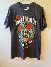 Inspired Culture Sz Med Dark Grey  Worldwide  Dream Maker T Shirt NWT picture