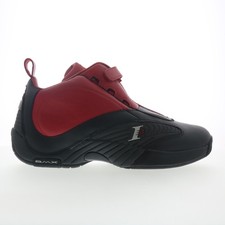 Reebok Answer IV Mens Red Leather Zipper Athletic Basketball Shoes 14 picture