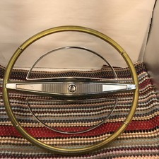 1964 1965 64 65 CHRYSLER IMPERIAL GOLD GREEN CLEAR LUCITE STEERING WHEEL OEM picture