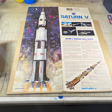 NASA Facts Large Paper Posters: Journey to the Moon / Saturn V, Unframed picture