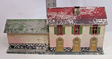 BING OF GERMANY TIN TOY TELEGRAPH OFFICE TRAIN STATION BUILDING 1920s TRAIN SET picture