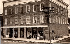 Heuvelton, New York,  State Street,  Storefronts, St. Lawrence Co, Postcard RPPC picture