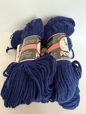 Vintage Peer Gynt 100% Wool 5 Skeins Navy Yarn  NEW picture