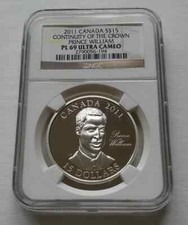 2011 Canada 30g Silver Proof Continuity of the Crown Prince William NGC PL69 UHR picture