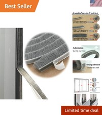 Multi-Size Self-Adhesive Weather Seal - 16ft Grey Insulation for Doors & Windows picture