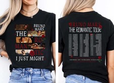 Bruno Mars Tour 2026 T-Shirt, Romantic Tour Dates Shirt picture