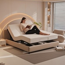 Yoneston Queen Adjustable Bed Base Frame Head Foot Incline, Wireless Remote picture