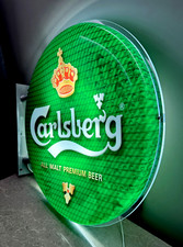 Carlsberg Wall BEER SIGN LIGHT Large PUB RESTAURANT DECOR picture
