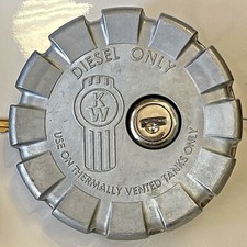 FUEL STOLEN ?  GET A  NEW SET OF 2 KENWORTH LOGO LOCKING FUEL CAPS w/ 4 KEYS  picture