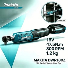 Makita DWR180Z 18V LXT Brushless Ratchet Wrench Lightweight Cordless Bend Head  picture