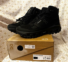On Cloudrock Mid WP Waterproof Hiking Boots Black Men’s US 7 Medium picture