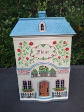 1995 Vtg Lenox Canterbury Crossing Flour Porcelain Canister 9.5