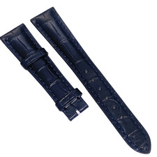 Genuine Patek Philippe Dark Blue Leather Watch Band - 18mm x 14mm picture