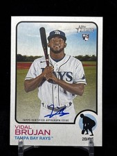 2022 Topps Heritage - Real One Autographs Vidal Brujan #ROA-VB (AU, RC) picture