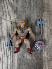 MOTU Vintage HE-MAN Complete Masters Of The Universe Figure Sword Shield Axe Etc picture