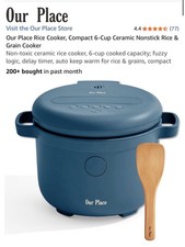 Our Place Rice Cooker, Compact 6-Cup Ceramic Nonstick Rice & Grain Cooker NEW picture
