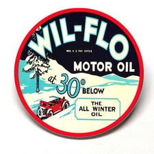 Wil-Flo Motor Oil Vintage Style Fridge Magnet BUY 3 GET 4 FREE MIX & MATCH picture