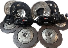 2013-2017 AUDI RS5 BRAKE CALIPER WITH ROTOR SHELDS 28K MILES FULL SET picture