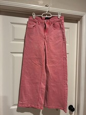 Gap pink high rise wide-leg crop size 2/26 R pant picture