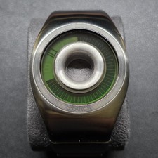 Fossil x Philippe Starck PH-1108 O Ring Watch Y2K – Green Dial - Stainless Steel picture