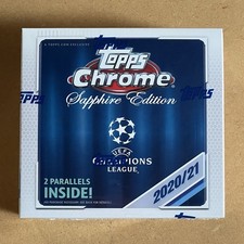 2020-21 Topps Chrome UEFA Champions League Sapphire Edition Box FACTORY SEALED picture
