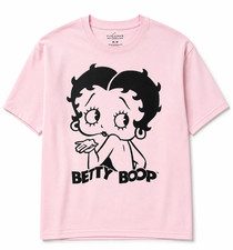 Betty Boop Angel Pink T-Shirt Retro Cartoon Character Graphic Tee NEW picture