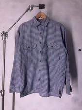 Vintage 90s Patagonia Button Down Shirt Blue Plaid Size Small Lightweight picture