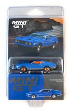 chase Mini GT 1:64 Ford Mustang Mach 1 Grabber Blue Diecast Model Car MGT01138 picture