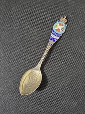 Antique Silver Spoon Ellis & Co MONTREAL Souvenir Pamela Corsican Lachine Rapids picture