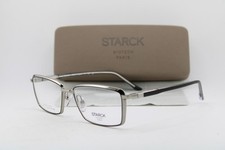 NEW STARCK EYES SH2071T 0005 SILVER BLACK AUTHENTIC FRAMES EYEGLASSES 56-17 picture