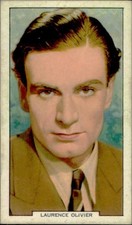 1930s Gallaher Film Stars LAURENCE OLIVER Tobacco Cigarette Movie Card picture