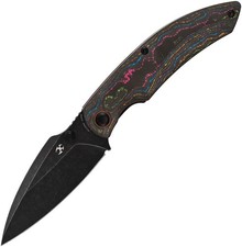 Kansept Knives Falk Linerlock 80s Carbon Fiber Folding Elmax Pocket Knife 1142A2 picture
