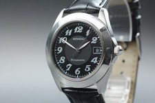 [Near MINT] Vintage Movado Kingmatic 84-D7-875 Automatic Black Dial Men's Watch picture