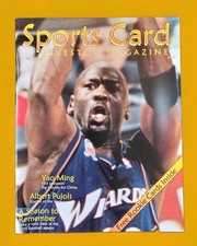 MICHAEL JORDAN 2001 SPORTS CARD INVESTOR MAGAZINE WITH RARE RED UNCUT CARDS /200 picture